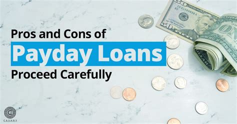 What Are the Pros and Cons of Using Payday Loans?