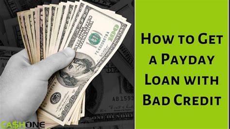 Can i get a payday loan with bad credit